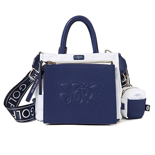 YORF TOTE BAG x BALL POUCH NAVY