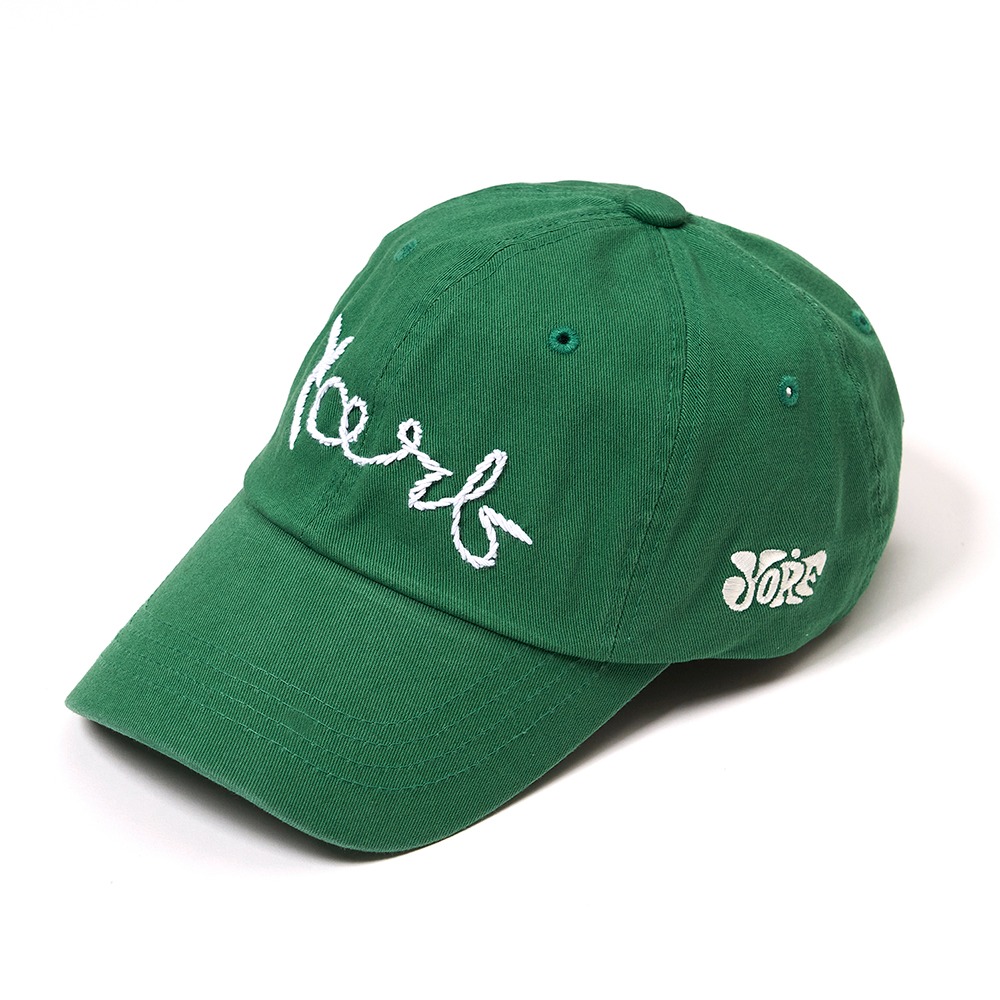 YORF WASHING BALL CAP EMBROIDERY GREEN