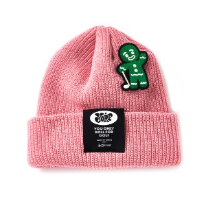 YORF COLORED SHORT BEANIE DEEP PINK